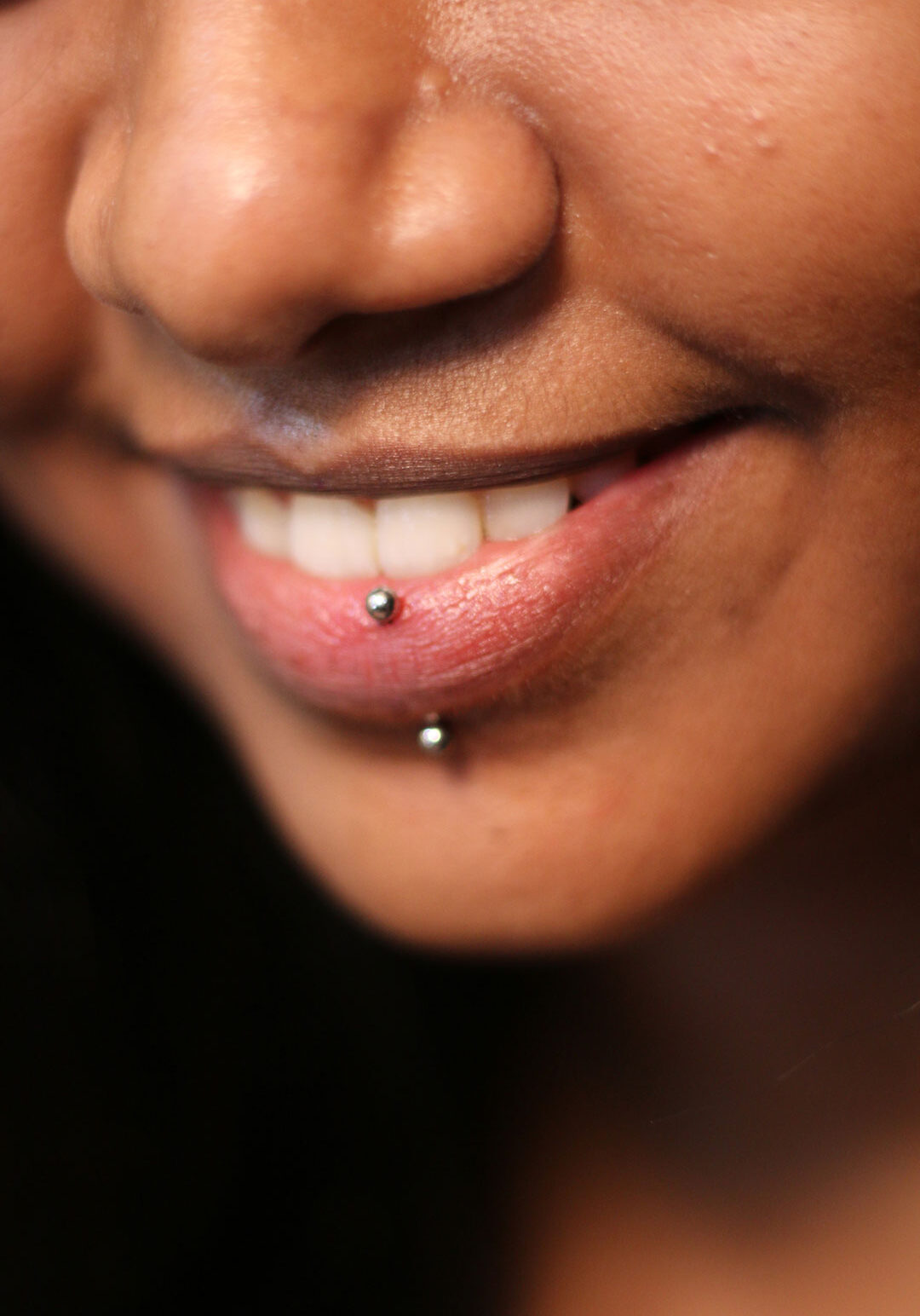 Lip-piercing